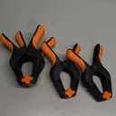HORUSDY 4-Pack Spring Clamps Heavy Duty, 7-inch Large Plastic Clamps for Crafts with 3.7 Inch Jaw Opening for DIY, Gluing, Clamping and Securing