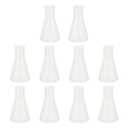 PartyKindom 10 Pcs Plastic Erlenmeyer Flask Set, 100ml Shatterproof Conical Science Flasks for Kids STEM Experiments, Classroom Education & Science Party Supplies