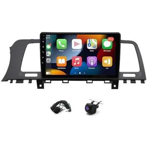 Slakerbe Android 15 Double Din Car Stereo Upgrade Radio for Nissan Murano Z51 2008-2014, 4G+64G 9" Touchscreen with Carplay Android Auto GPS WiFi Bluetooth RDS DSP SWC Mirrorlink Mic Backup Camera