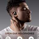 Open Ear Headphones Earbuds Wireless, 5.4 Bluetooth Ear Buds with Digital Display, Ultra-Comfort, Clear Calls, Powerful Sound, 50H Playtime, IPX4 Waterproof Sports Earphones for Running & Workouts