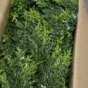 2PCS 9FT Christmas Cedar Garland Artificial Realistic Green Faux Real Touch Winter Pine Garland for Mantle Fireplace Wall Table Indoor Outdoor Decoration