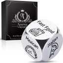 Easter Basket Stuffers Gifts for Him Her Kids, Date Night Food Dice, Gifts for Men Women Men Kids Adults, Birthday Gifts for Him Mens Gifts, Couple Wedding Easter Father Day (Silver)