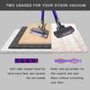 Upgraded Hardwood Floor Vacuum Attachments with Headlights for Dyson V6 DC59 DC61 DC74 , Replacement Parts Motorhead,Soft Roller &PP Bristle Motorized Brush Accessories for Tile,Carpet,Rug Cleaning.