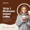 2 x Mushroom Coffee - Lions Mane Mushroom Powder Instant Coffee with Lion's Mane, Reishi, Chaga, Cordyceps, and Turkey Tail - Mushroom Coffee Alternative for Energy, Mental Clarity & Focus, Brain Booster