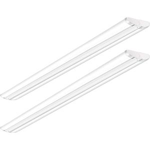ANTLUX 110W 8FT LED Wraparound Ultra Slim Strip Lights, 12600LM, 5000K, 8 Foot LED Garage Shop Lights, Flush Mount Warehouse Office Ceiling Lighting Fixture, Fluorescent Tube Replacement, 2 Pack