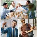 Yinkin 60 Pcs Christmas Thank You Keychain Gifts with Thank You Tag Bags Gift for Christmas Party Favors Employee Coworker (Black)