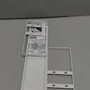 1pcs Small Narrow Tall Shelf for Windowsill Kitchen Organizer Window Sill Plant Shelf Stackable Shelves Bathroom Sill Thin Shelves for Narrow Spaces Counter Top Racks (White) (L13.8-23.6'' * W3.5'' * H7.5'')