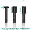 WALI Universal TV Mounting Hardware Kit Set Includes M4 M5 M6 M8 TV Screws and Spacer Fit Most TVs up to 80 inch (UVSP), Black