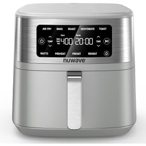 Nuwave Brio Plus 7QT Air Fryer, Extra Crispy Results w/Less Oil, PFAS-Free