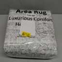 Vintage Carpet Runners for Hallway 8ft, Washable Non Slip Kitchen Runner 2.5x8 Floral Grey Print Bedroom Deocor, Boho Soft Carpet for Bathroom Entryway Laundry, Gray/White