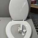 KOHLER 4636-RL-0 Cachet ReadyLatch Elongated Toilet Seat Slow Close, Soft Close Toilet Seat Quiet Lid, Contoured Grip-Tight Bumpers Installation Hardware, Apartment Essentials, White