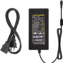 Lamomo 12V 5A Power Supply, LED Strip Adapter, 120V AC to DC Transformer with Output Jack for Neon Rope Light, Light Black (SADY)