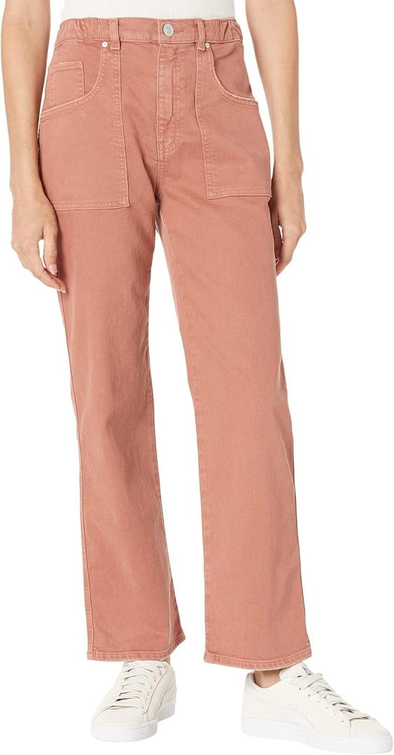 HUDSON Jeans Women's Remi High Rise, Cropped, Straight Leg Jean (31, Bronzed)
