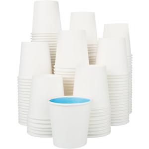 300 Pack 5 oz Paper Cups, Small Bathroom Cups Disposable Paper Cup for Mouthwash,Hot/Cold Beverage Drinking Cup for Party, Picnic, BBQ, Travel and Event (White)