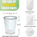 T.FORING 13 Gallon Tall Kitchen Trash Bags - 110 Count Clear Plastic Garbage Bags Unscented Trash Can Liners Strong Waste Basket Bags 49.2 Liter for Home and Office Bins