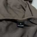 OYOANGLE Women's Maternity 2 Piece Outfits Scoop Neck Bodycon Long Cami Dress and Long Sleeve Cropped Cardigan Set Brown Small