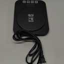 Sourdough Starter Warmer Mat - 24H Timer - Precise 1F Thermostat Control (70-100F) - Smart Memory Warming On/Off - Fits Jars Up to 40oz - Perfect for Home Baking (Black)