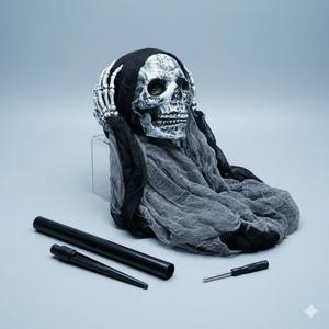 Scarecrow Screaming Ghost, Scary Halloween Decorations Outdoor Scary Ghost, Halloween Scary Scream Scarecrow Decorations