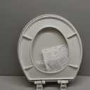 Bemis 730SLEC Slow Close Toilet Seat, Easy Clean Hinges and Durable Plastic Seat, Made in USA, Round, White