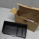 Rustproof Sink Caddy Sponge Holder-Can Hold Various Kitchen Gadgets and Small Items with Removable Drain Tray,Rotatable Dishcloth Rag Paper Towel Rack,No Drilling,Black,Aluminum+Carbon Steel