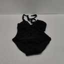 SUUKSESS Women Sexy Tummy Control One Piece Swimsuits Halter Push Up Bathing Suits (Large, Black)