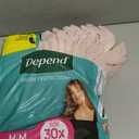 Depend Fresh Protection Adult Diapers, Incontinence Underwear for Women, Disposable, Maximum, Medium, Blush, 30 Count