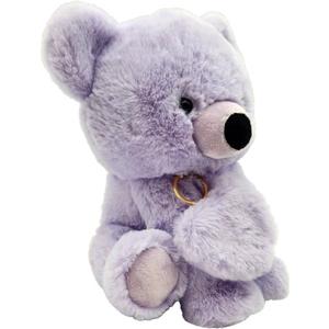 Holiday Home 10-Inch Plush Bear with Keychain - Purple