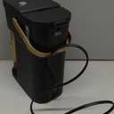 Single Serve One Cup Coffee Maker, for K Cups and Grounds, Mini Coffee Maker with Portable Handle, 6 to 12 Oz Brew Size, for Travel, Camping, Office, RV and Dorm, 120V, Black and Gold