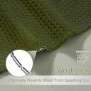 PANGSINNE Stall Shower Curtain 36 x 72 Inches, Heavy Duty Fabric Hotel Quality Waffle Textured 256GSM Army Green Shower Curtain