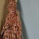 52 Strands Beaded Curtain for Doorways -35.4"x79"- Handmade Natural Beaded CurtainsBoho Doorway Wood and Bamboo Bead Curtain-As Insect Screen/Room Divider-Brown
