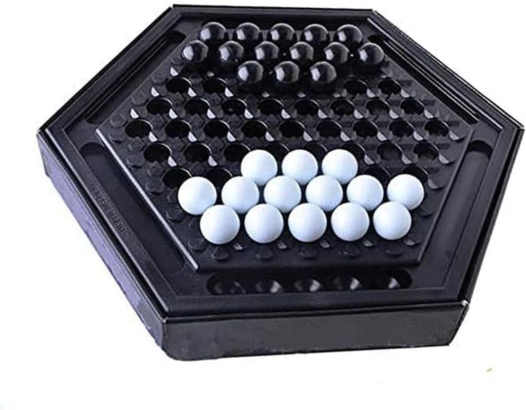 Chess Sets Board Game - Abalone Family Strategy Game for Adult, Desktop Home Marble Chess Game Set for Intellectual Development, Table Games & Party Fun