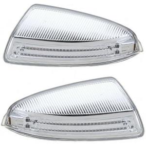 1Pair Car Door Mirror Turn Signal Light For Mercedes Benz ML Class W164 ML300 ML500 ML550 ML320 C-Class W204, Indicator Side LED Lamps Light Blub (Left + Right Side)