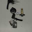 Kwikset Henley Entry Door Handle with Lock and Key, Secure Keyed Reversible Lever Exterior, For Front Entrance and Bedrooms, Matte Black, Pick Resistant Smartkey Rekey Security and Microban (1 Pack)