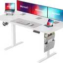 Marsail Standing Desk,Home Office Adjustable Heights Desk,Stand Up Desk,63x24 Inches Desktop Sit Stand Gaming Computer Desk for Study,Writing with 4 Memory Presets,Headphone Hook,Cable Organizer,White