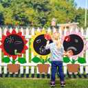 MotiMind Giant Outdoor Chalkboard for Kids 31.5x20.9 Inch Suitable Indoor Use, Weatherproof Sunflower Chalkboard School Large Black Panels for Wall Back to School Decorations