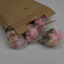 6 Sets Artificial Peonies Flower Peony Bouquet with Galvanized Metal Pot Silk Fake Peonies Faux Flower Arrangements for Wedding Table Centerpiece Party Home Room (Pink)