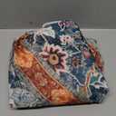 Horaldaily Regular Fitted Tablecloth 60 Inch Round, Boho Bohemia Vintage Country Rustic Farmhouse Distressed Washable Table Cover Elastic Edged for Dinning, Picnic, Camping, Banquet (Black)