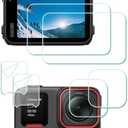 Screen Protector for Insta360 Ace Pro 2 LCD+Lens Camera [6 Pcs] insta 360 Ace Pro 2 Tempered Glass 0.3mm 9H Hardness Anti-Scrach Anti-Bubble