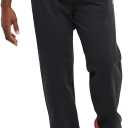 Champion Men's Sweatpants, Fleece, Open-bottom Sweatpants for Men (Reg. Or Big & Tall) (Black)