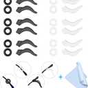 12 Pairs Mcyye Eyeglasses Ear Grips, Anti Slip Eyeglass Retainer, Premium Silicone Ear Hook, Keep Glasses from Slipping Down Your Nose, Simple, Effective Helper for Kids, Adults, Sports, Study & Work