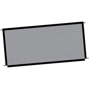 Yardwe 1Pc Dog Safety Mesh Gate Pet Enclosure Fence for Indoor Outdoor Use Black for Dogs Cats Pets Easy to Assemble Provides Area