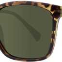 Unisex Modern Retro Style Square Polarized Sunglasses For Men Women Fashion Rectangular Shades 55mm