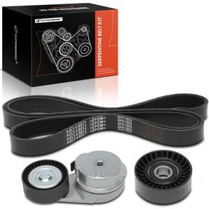 A-Premium Engine Serpentine Belt Drive Kit with Tensioner & Idler Pulley Compatible with Ram 1500 2013-2022, 1500 Classic 2019-2022 - OHV V8 5.7L