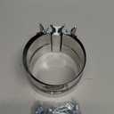 4" Lap Joint Exhaust Band Clamp - Stainless Steel With 1 Block 2Pcs For 4" Od To 4" Id Exhaust Pipe, Muffler, Elbow And Exhaust Tubing Connection(2 Pack)