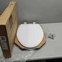 Bemis 1500EC 390 Lift-Off Wood Elongated Toilet Seat, Cotton White (Pack of 1)