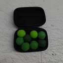Magnetic Stress Fidget Balls for Adults Teens  8pcs Sensory Magnetic Silicone Balls Desk Toy for Office, Silent Fidgets Roller Toy for Stress Relief | Large 4 Texture Magnet Toys with Organizer Box (Emerald)