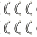 10 Pack Clamps,TTZEZE Stainless Steel Cable Clamp,Pipe Clamp,Tube Clamp,Metal Clamp,Rubber Cushioned Insulated Clamp,Tube Holder for Tube,Pipe Hoop,Pipe or Wire Cord Installation 3 Inch(77mm)