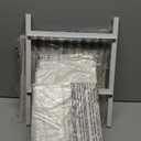 Furnulem 5 Drawer White Dressers for Bedroom 2 Tier Shelf Storage Small Fabric Dresser for Closet Sturdy Metal Frame Modern Style Storage Cabinets Organization Units for Hallway Rooms