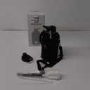 Insulated Water Bottle | Thickened Stainless Steel Vacuum Metal | Portable Sports Half Gallon Large Water Jug for Gym and Hiking with Straw, Carrier Bag, Handle Strap | BPA-Free 64 oz (Advanced Black)