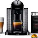 Nespresso Vertuo Coffee and Espresso Maker by Breville, Black with Aeroccino Milk Frother, Best Before: 31/03/2026